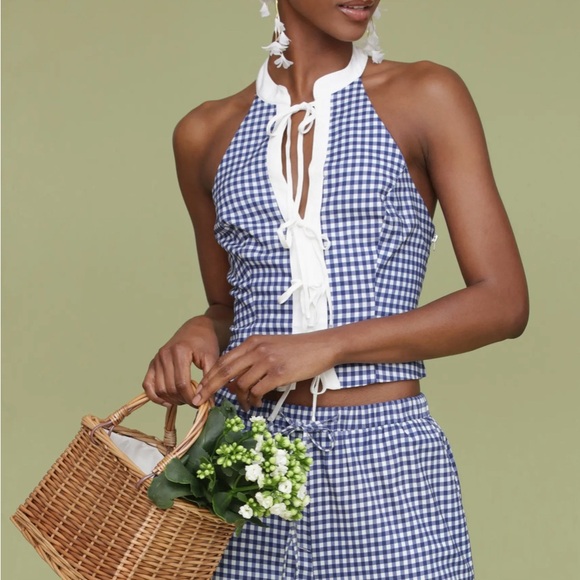 Gingham Halter Top
Avec Les Filles Size L - Picture 2 of 7